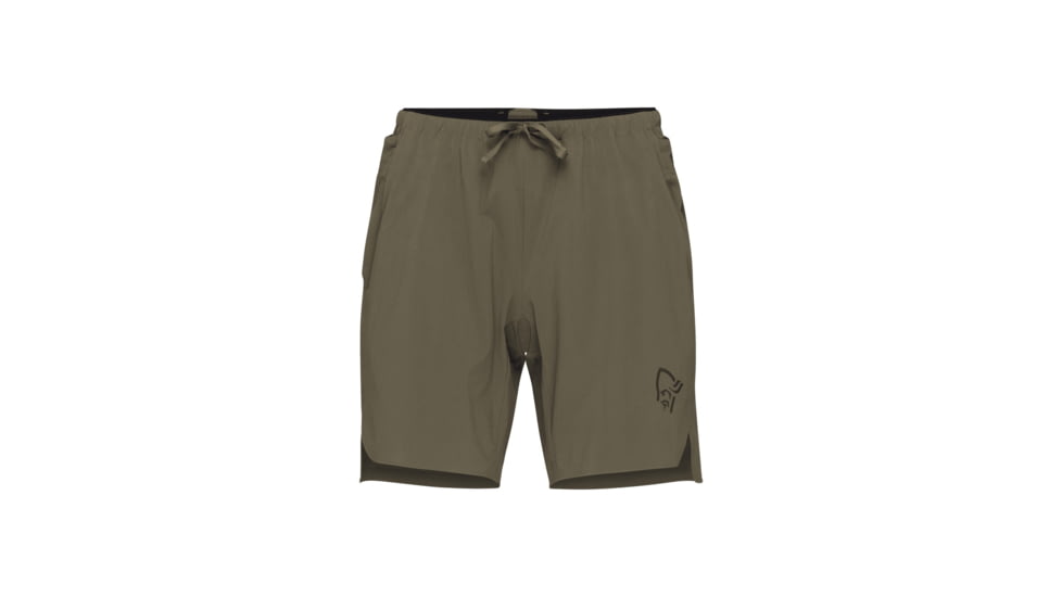 Norrona Senja Flex1 8in Shorts - Womens, Olive Night, Small, 5809-23-3301-S