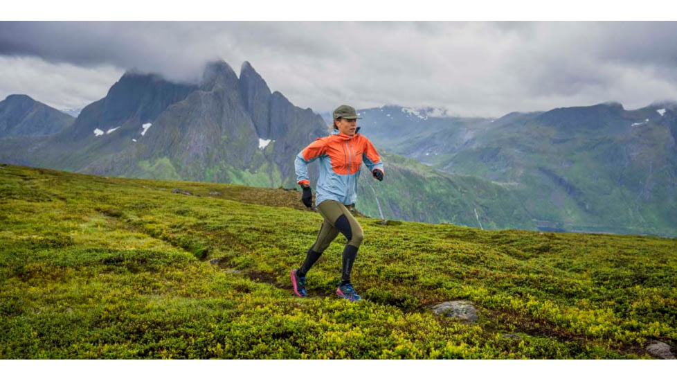 Norrona Senja Gore-Tex Active Jacket - Womens, Flamingo/Blue Fog, Extra Small, 5806-23 1259 XS