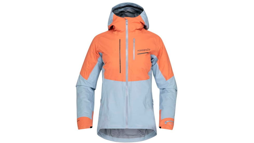 Norrona Senja Gore-Tex Active Jacket - Womens, Flamingo/Blue Fog, Extra Small, 5806-23 1259 XS