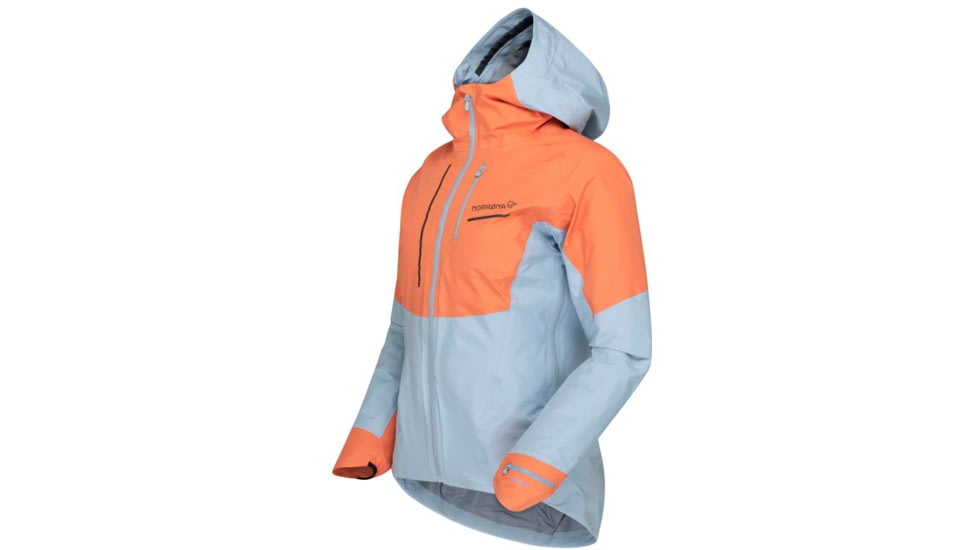 Norrona Senja Gore-Tex Active Jacket - Womens, Flamingo/Blue Fog, Extra Small, 5806-23 1259 XS