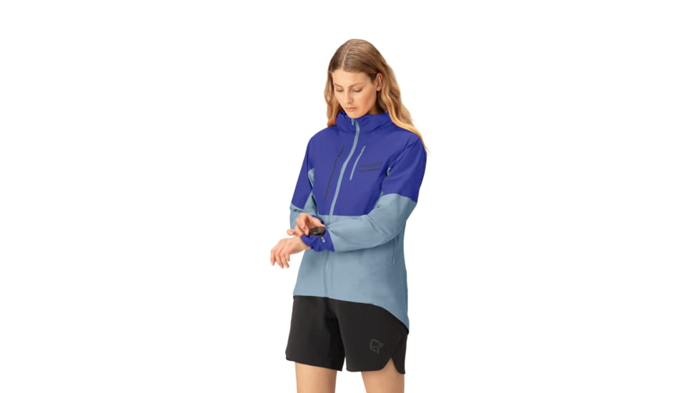 Norrona Senja Gore-Tex Active Jacket - Womens, Royal Blue/Blue Fog, Large, 5806-23-2015-L