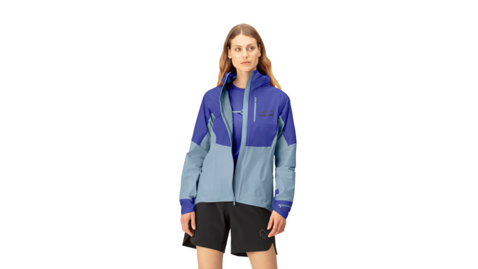 Norrona Senja Gore-Tex Active Jacket - Womens, Royal Blue/Blue Fog, Large, 5806-23-2015-L