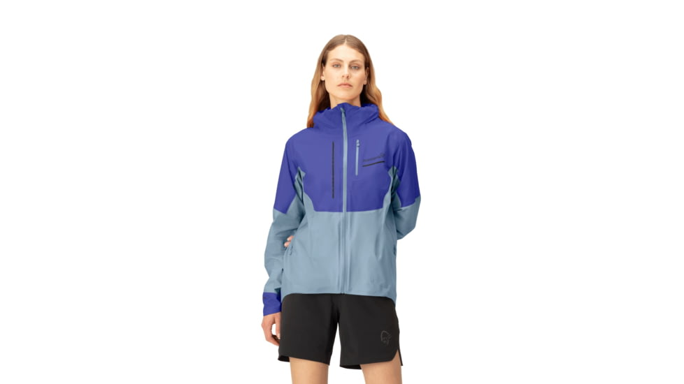 Norrona Senja Gore-Tex Active Jacket - Womens, Royal Blue/Blue Fog, Large, 5806-23-2015-L