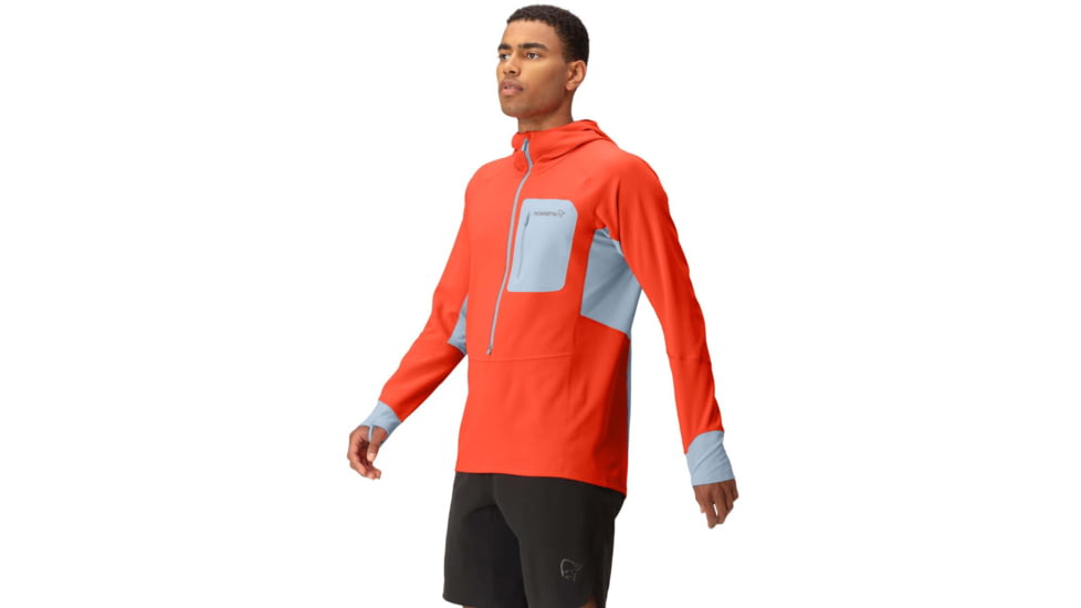 Norrona Senja Warm One Hoody - Mens, Arednalin Red, Small, 5818-23 5630 S