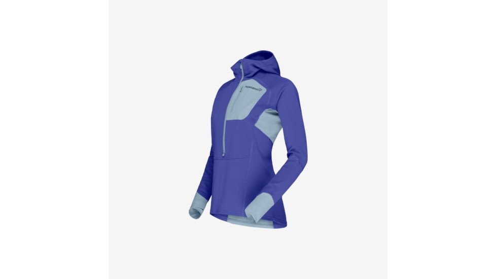 Norrona Senja Warm1 Hood - Womens, Royal Blue, Small, 5822-23-2011-S