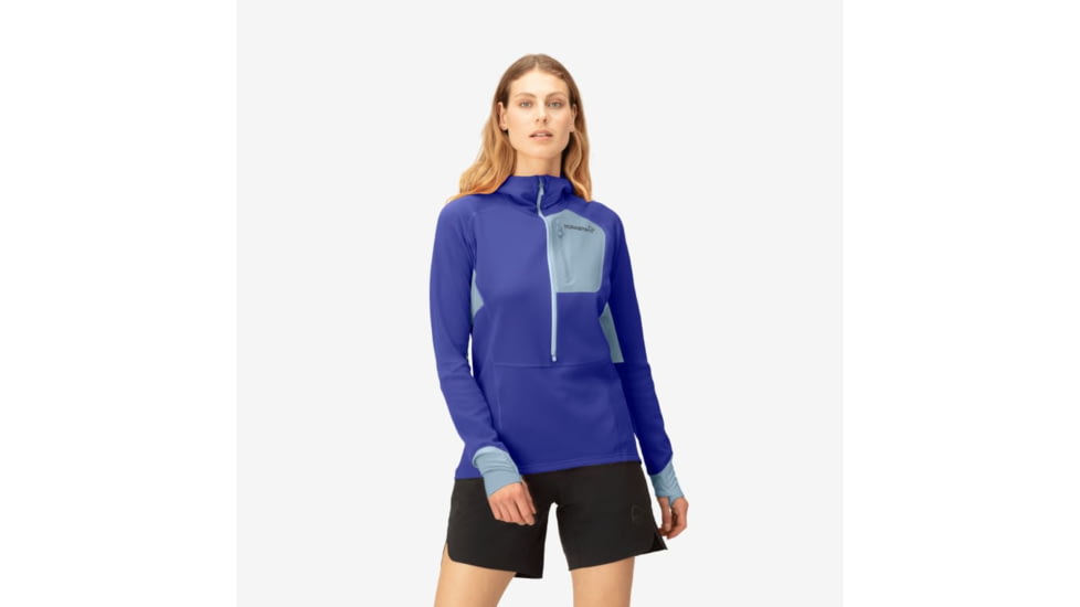 Norrona Senja Warm1 Hood - Womens, Royal Blue, Small, 5822-23-2011-S