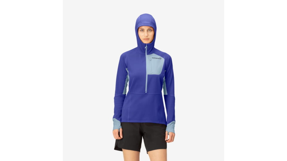 Norrona Senja Warm1 Hood - Womens, Royal Blue, Small, 5822-23-2011-S