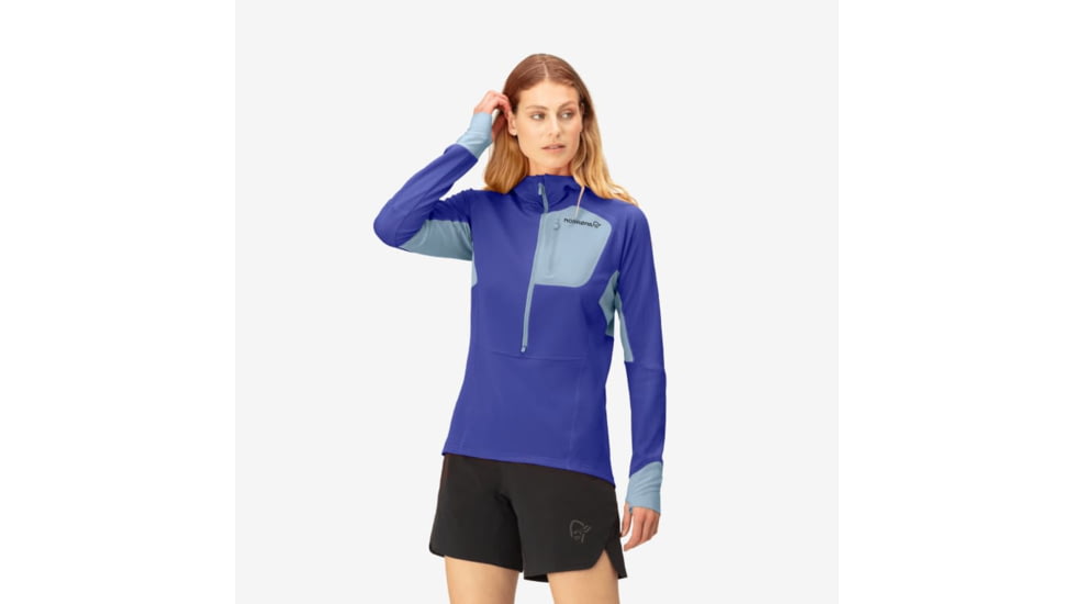 Norrona Senja Warm1 Hood - Womens, Royal Blue, Small, 5822-23-2011-S