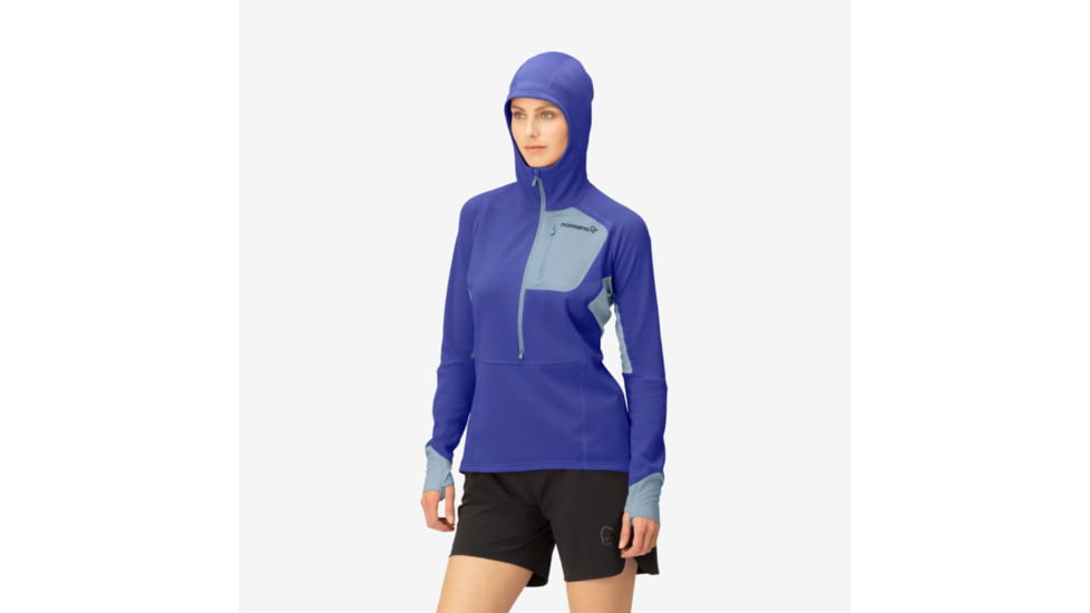 Norrona Senja Warm1 Hood - Womens, Royal Blue, Small, 5822-23-2011-S