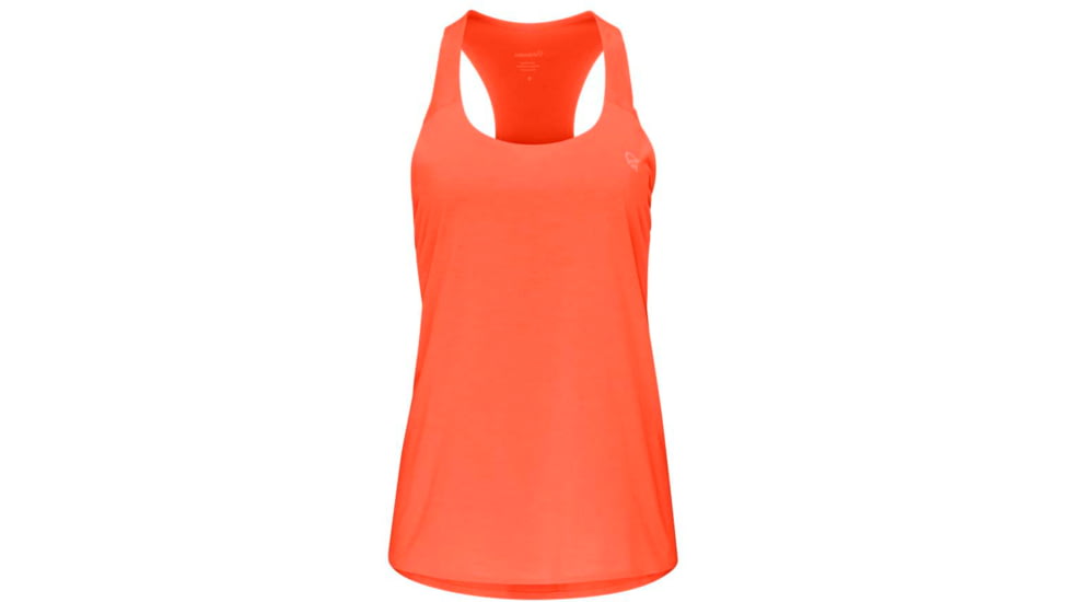 Norrona Singlet - Womens, Orange Alert, Large, 5202-21 5620 L