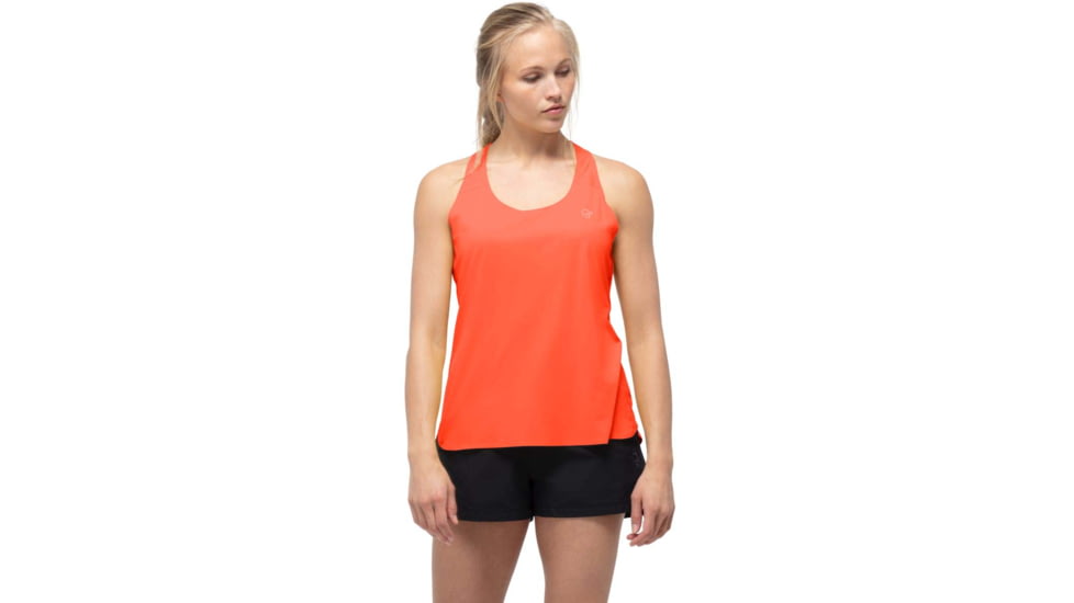 Norrona Singlet - Womens, Orange Alert, Large, 5202-21 5620 L