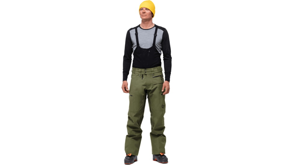 Norrona Ski/Snowboard Bib - Mens, Caviar, Large, 1037-20-7718-L