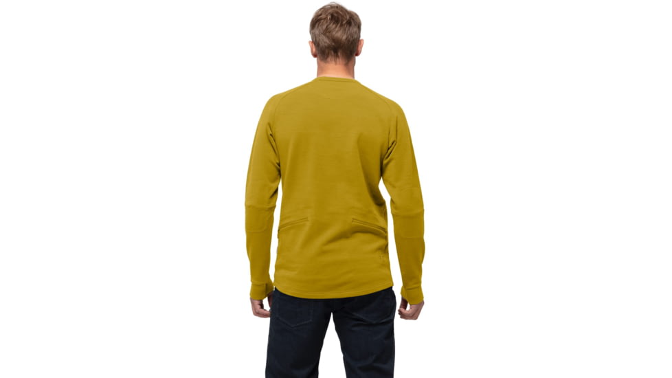 Norrona Skibotn Crew Neck Shirt - Mens, Golden Palm, Extra Large, 7042698463579