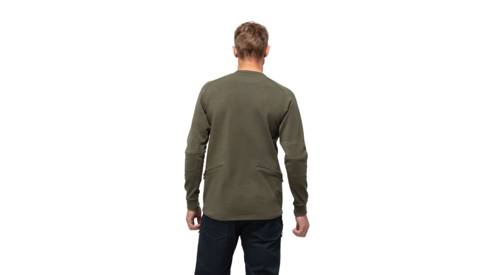 Norrona Skibotn Crew Neck Sweater - Men's, Olive Night, Extra Large, 4208-20 3301 XL
