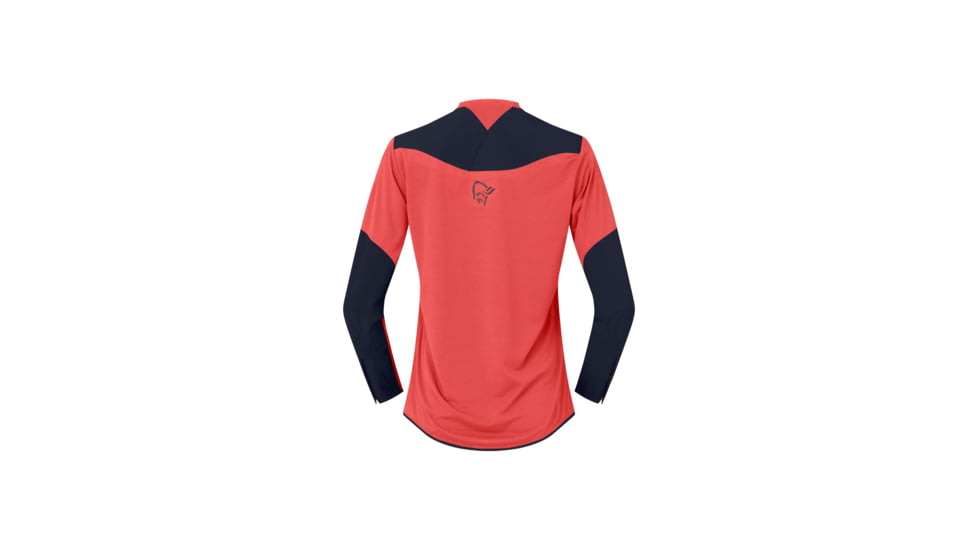 Norrona Skibotn Equaliser Tech Long Sleeve Top - Womens, Paprika, Extra Small, 4209-25-1107-XS
