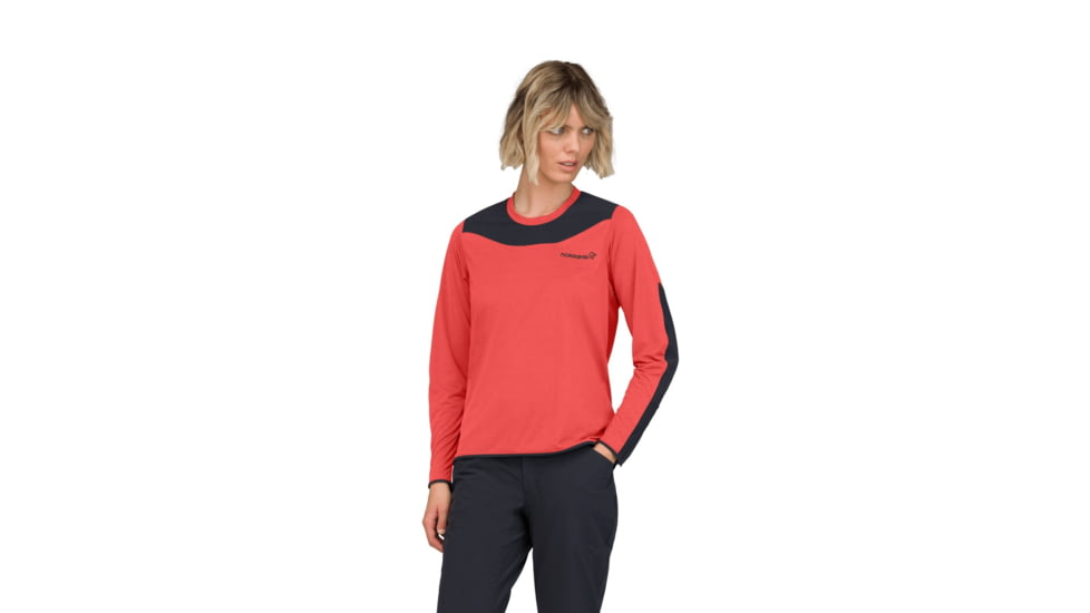 Norrona Skibotn Equaliser Tech Long Sleeve Top - Womens, Paprika, Extra Small, 4209-25-1107-XS