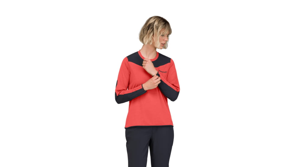 Norrona Skibotn Equaliser Tech Long Sleeve Top - Womens, Paprika, Extra Small, 4209-25-1107-XS