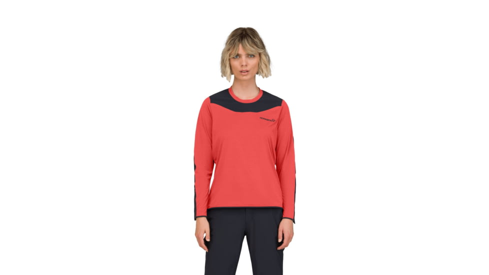 Norrona Skibotn Equaliser Tech Long Sleeve Top - Womens, Paprika, Extra Small, 4209-25-1107-XS