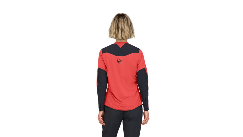 Norrona Skibotn Equaliser Tech Long Sleeve Top - Womens, Paprika, Extra Small, 4209-25-1107-XS