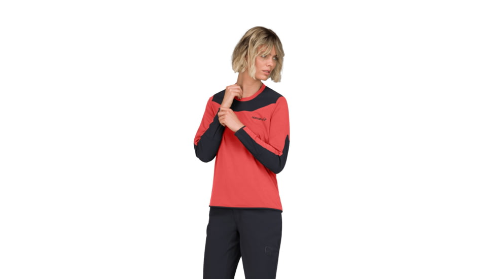 Norrona Skibotn Equaliser Tech Long Sleeve Top - Womens, Paprika, Extra Small, 4209-25-1107-XS