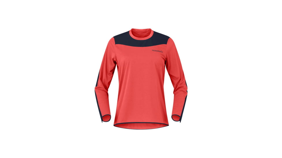 Norrona Skibotn Equaliser Tech Long Sleeve Top - Womens, Paprika, Extra Small, 4209-25-1107-XS