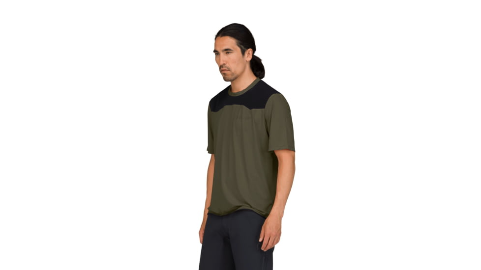 Norrona Skibotn Equaliser Tech T-Shirt - Mens, Olive Night, Extra Large, 4207-24-3301-XL