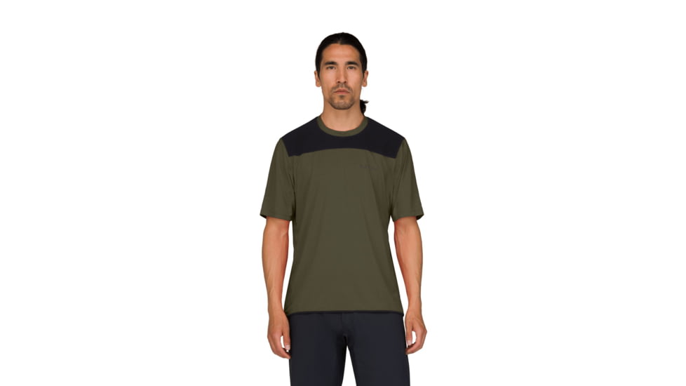 Norrona Skibotn Equaliser Tech T-Shirt - Mens, Olive Night, Extra Large, 4207-24-3301-XL