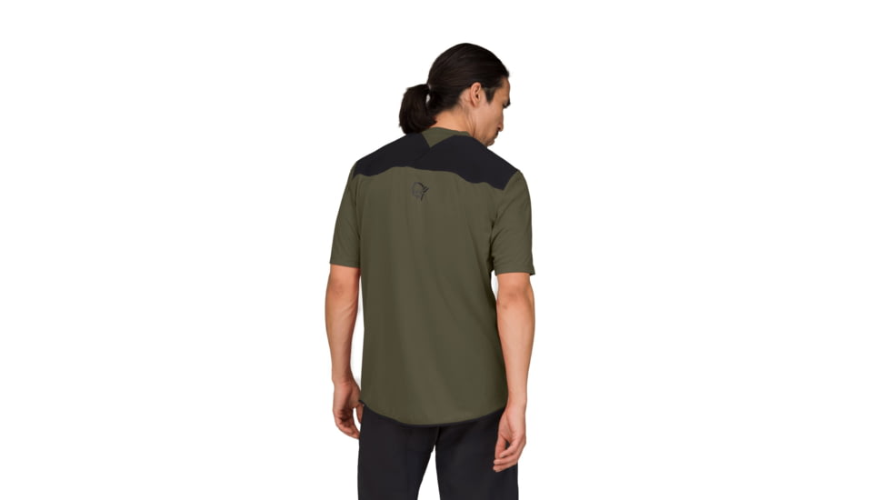 Norrona Skibotn Equaliser Tech T-Shirt - Mens, Olive Night, Extra Large, 4207-24-3301-XL