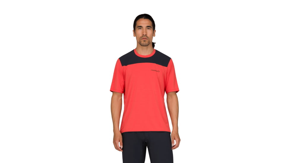 Norrona Skibotn Equaliser Tech T-Shirt - Mens, Paprika, Extra Large, 4207-24-1107-XL