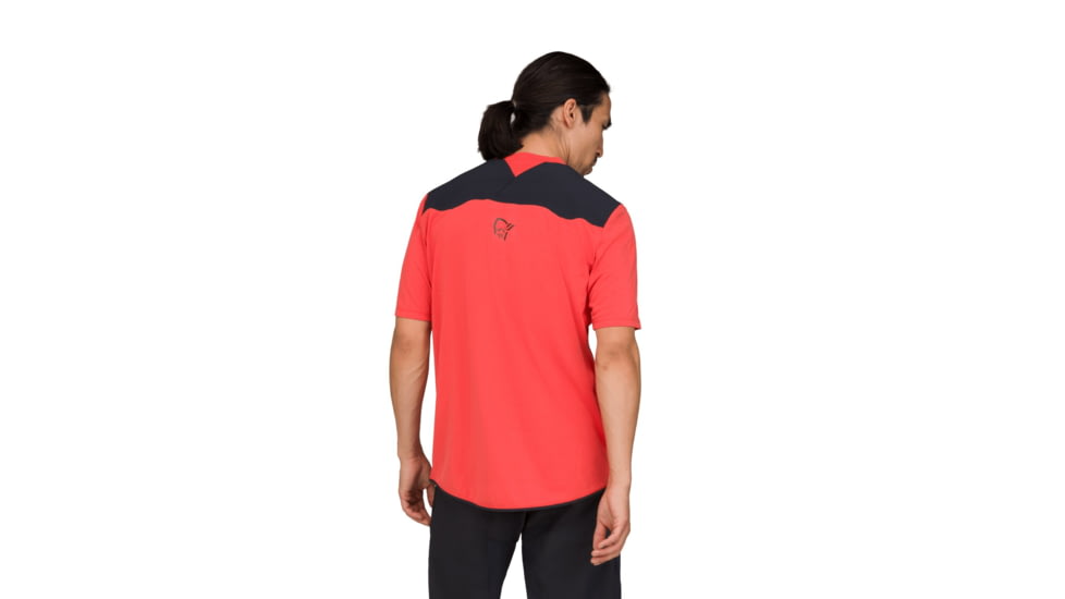 Norrona Skibotn Equaliser Tech T-Shirt - Mens, Paprika, Extra Large, 4207-24-1107-XL