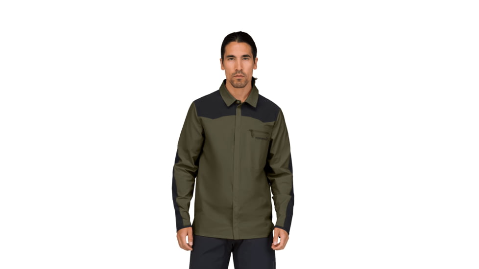 Norrona Skibotn Flex1 Shirt - Mens, Olive Night, Large, 4201-24-3301-L
