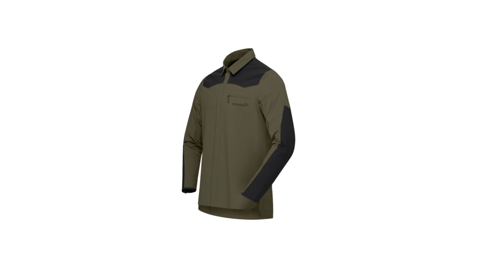 Norrona Skibotn Flex1 Shirt - Mens, Olive Night, Large, 4201-24-3301-L