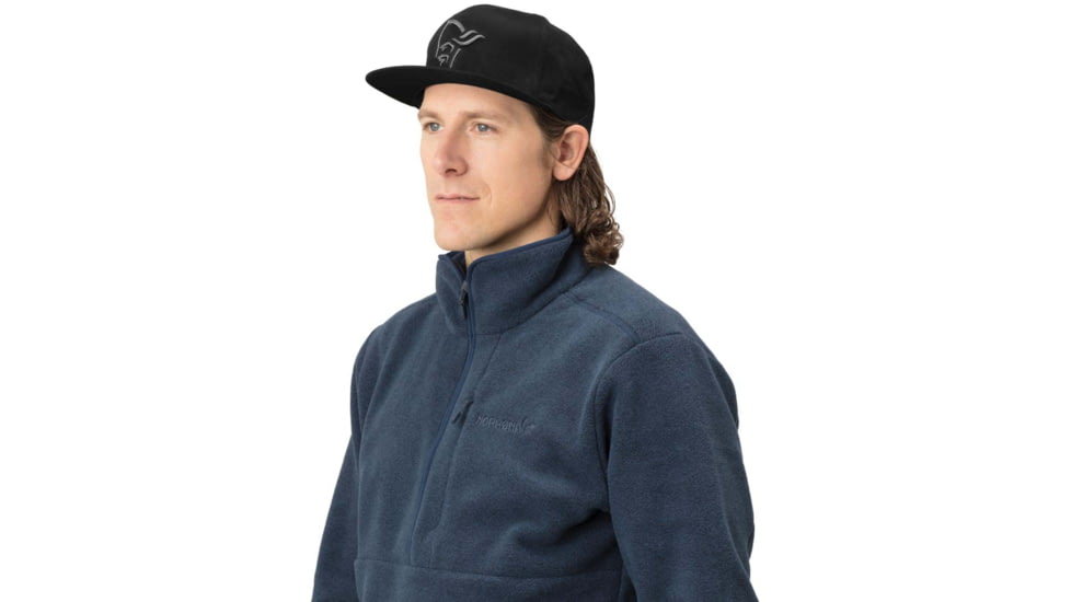 Norrona Snap Back Cap, Caviar Black, 3421-22 7718 ONE SIZE