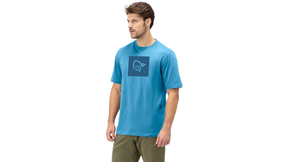 Norrona Square Viking T-Shirt - Mens, Hawaiian Surf, Extra Large, 3423-21 6610 XL