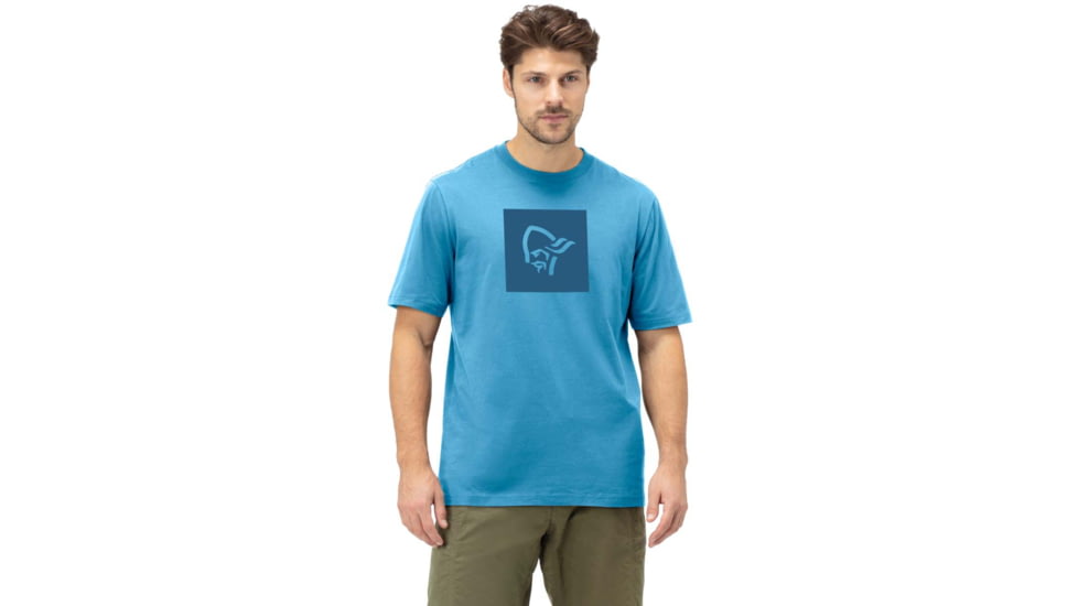 Norrona Square Viking T-Shirt - Mens, Hawaiian Surf, Extra Large, 3423-21 6610 XL