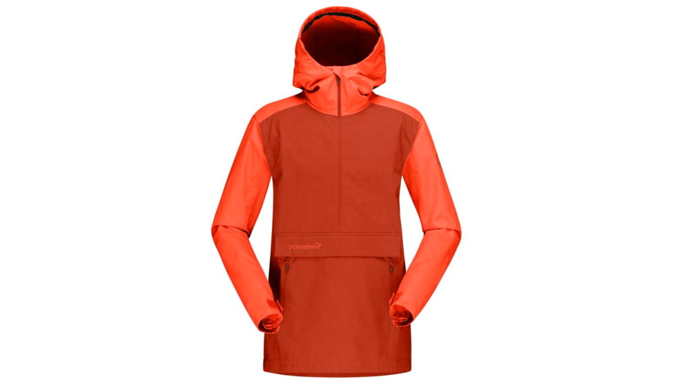 Norrona Svalbard Anorak - Womens, Orange Alert/Rooibos Tea, Large, 2464-19 5656 L