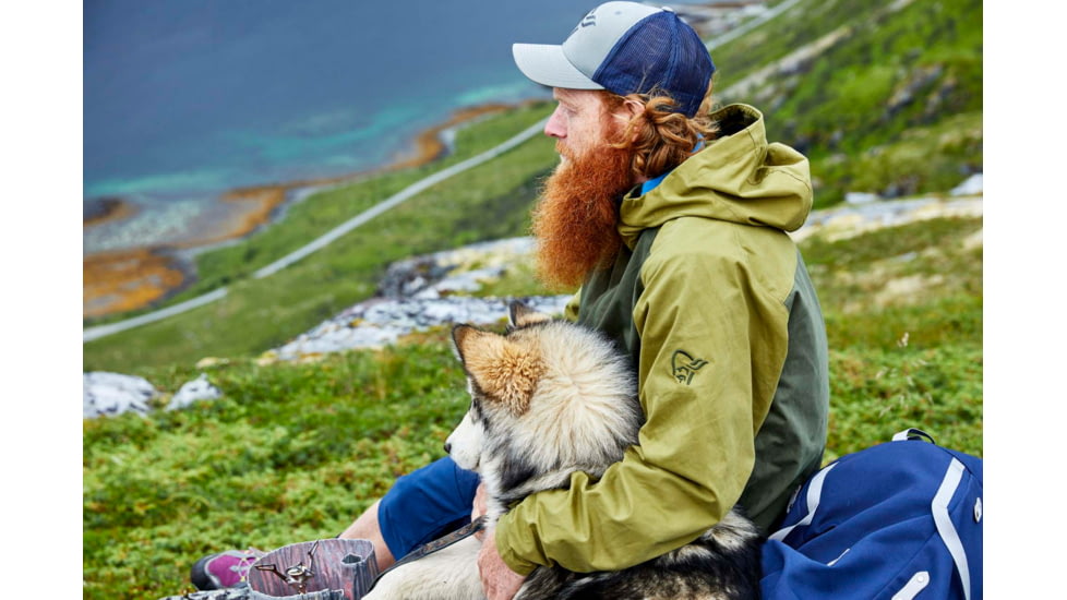 Norrona Svalbard Cotton Anorak - Mens, Olive Drab, Extra Large, 2463-19-3897-XL