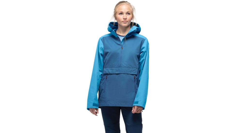 Norrona Svalbard Cotton Anorak - Womens, Heritage Blue/Coronet Blue, Extra Small, 2464-19-2004-XS