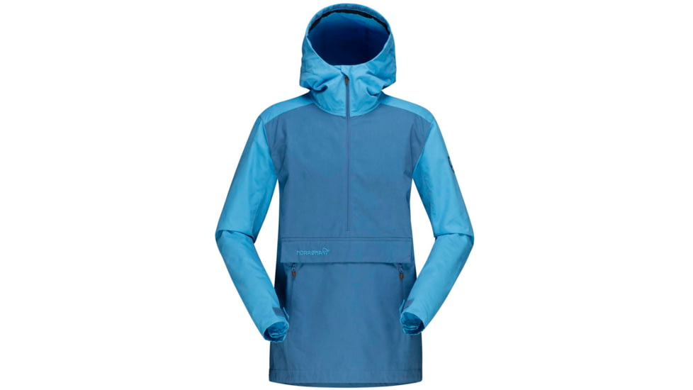 Norrona Svalbard Cotton Anorak - Womens, Heritage Blue/Coronet Blue, Extra Small, 2464-19-2004-XS