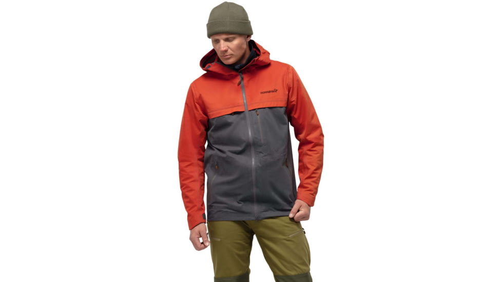 Norrona Svalbard Cotton Jacket - Mens, Rooibos Tea/Slate Grey, Small, 2401-19-5516-S