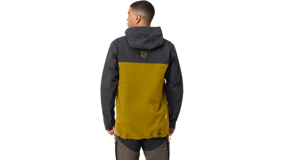 Norrona Svalbard Cotton Jacket - Mens, Slate Grey/Golden Palm, Medium, 7042698463296