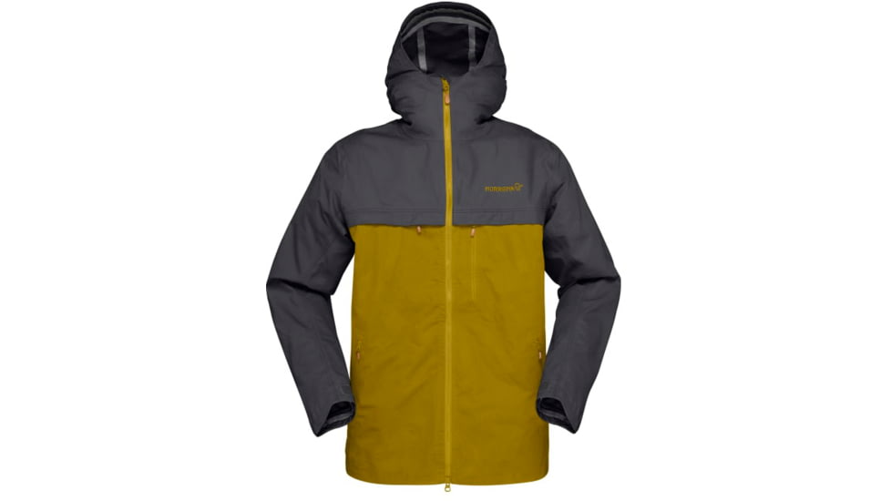 Norrona Svalbard Cotton Jacket - Mens, Slate Grey/Golden Palm, Medium, 7042698463296