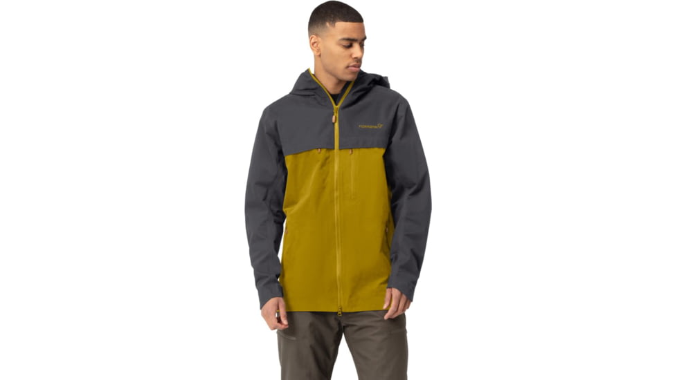 Norrona Svalbard Cotton Jacket - Men's, Slate Grey/Golden Palm, Medium, 2401-19 8881 M