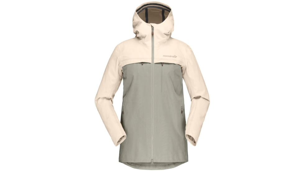Norrona Svalbard Cotton Jacket - Women's, Ecru/Sandstone, Small, 2432-19 9005 S
