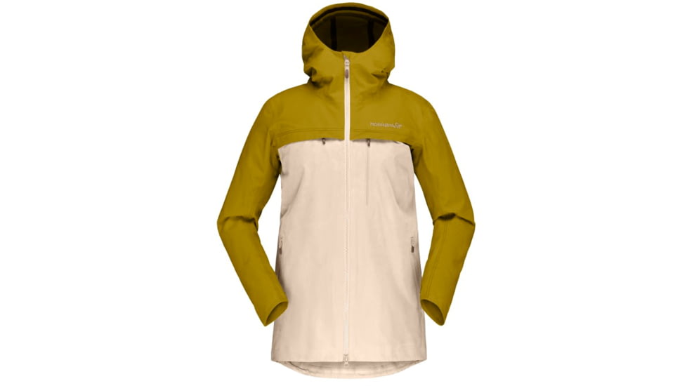 Norrona Svalbard Cotton Jacket - Womens, Golden Palm/Ecru, Extra Large, 7042698463364