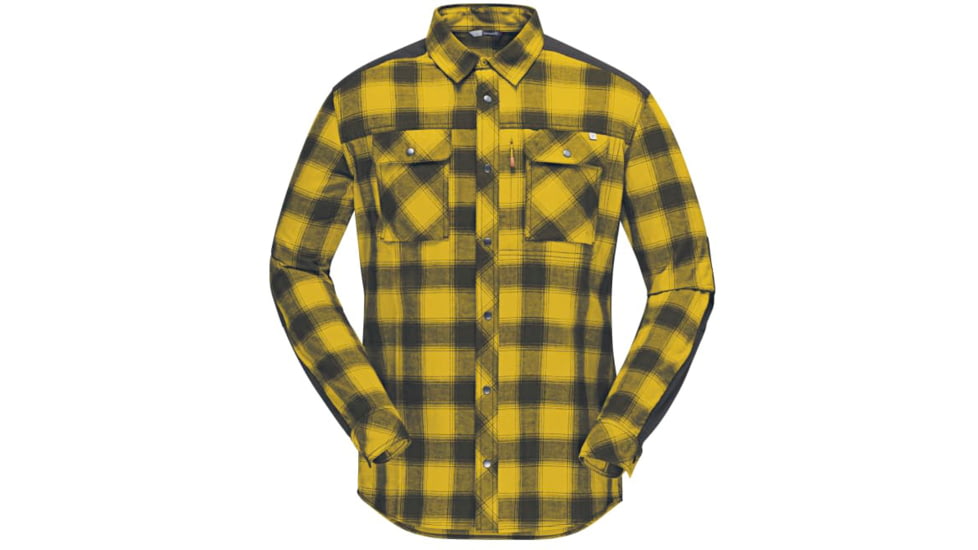 Norrona Svalbard Flannel Shirt - Mens, Golden Palm, Extra Small, 7042698456878