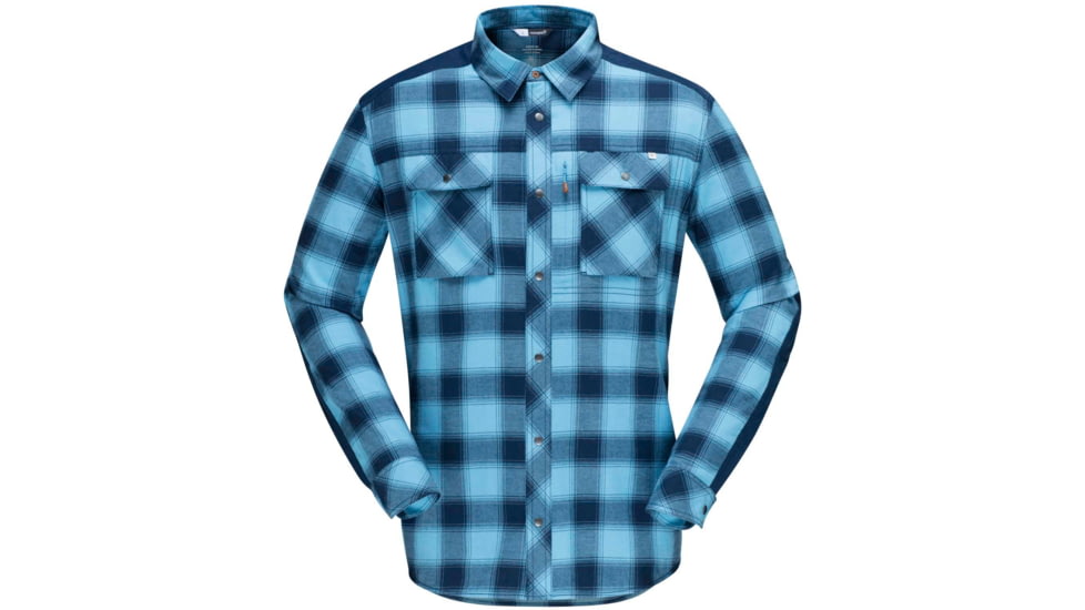 Norrona Svalbard Flannel Shirt - Men's, Heritage Blue/Indigo Night, Medium, 2404-19 2003 M