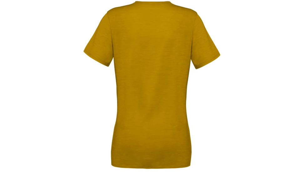 Norrona Svalbard Wool T- Shirt - Womens, Golden Palm, Medium, 7042698463395