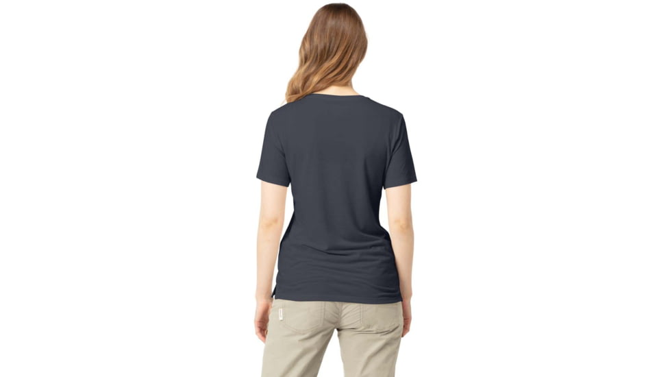 Norrona Svalbard Wool T-Shirt - Womens, Indigo Night/Blue Fog, Large, 2438-19 2378 L
