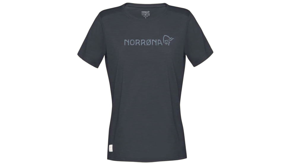 Norrona Svalbard Wool T-Shirt - Womens, Indigo Night/Blue Fog, Large, 2438-19 2378 L